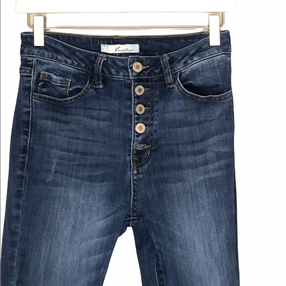 KANCAN Dark Wash Lyla High‎ Rise Super Skinny Jeans - Picture 5 of 8